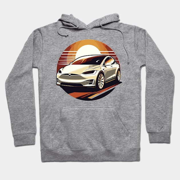 Tesla Model X Hoodie by Vehicles-Art